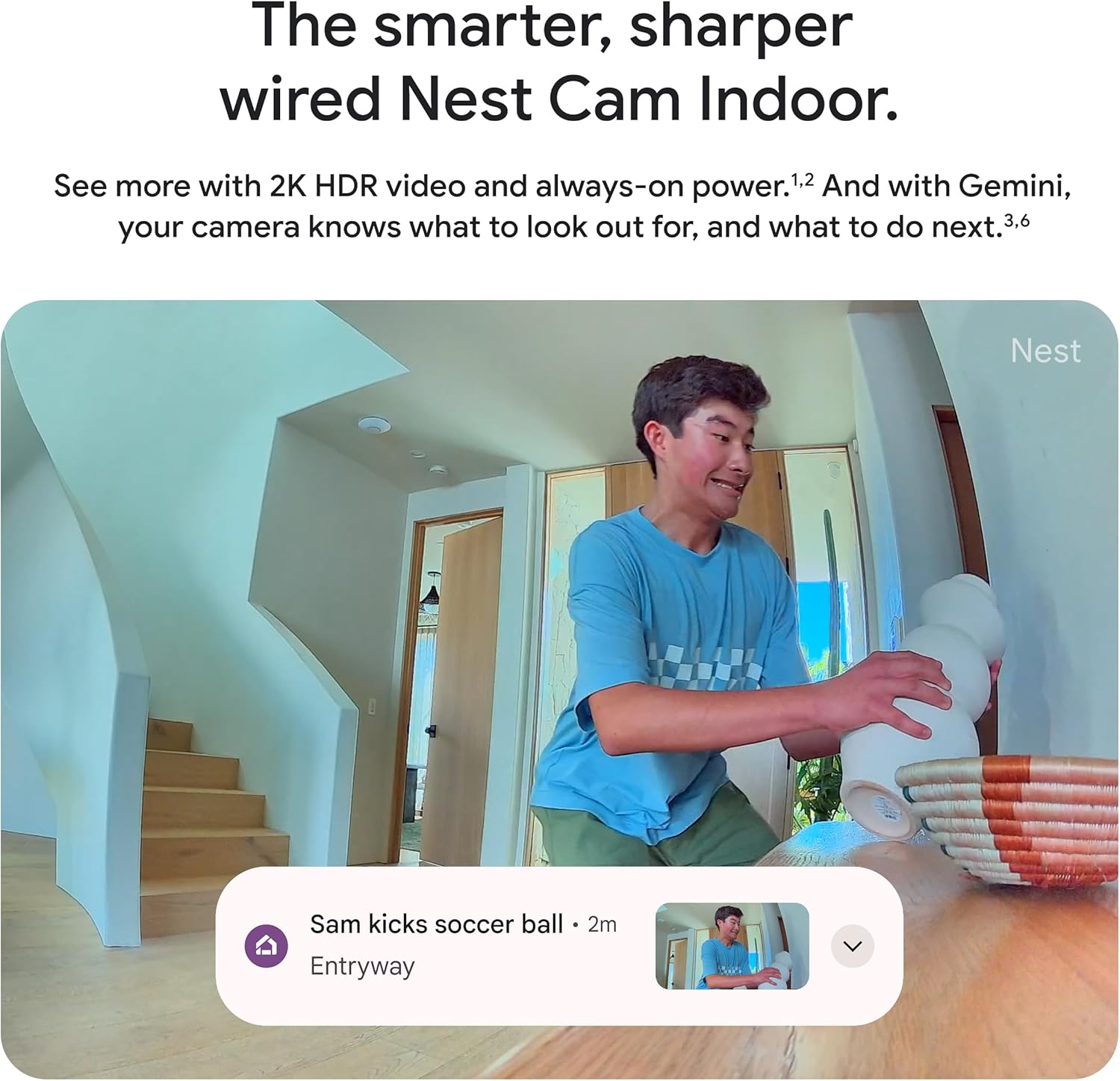 Камера спостереження Google Nest Cam 3 gen (berry) 2K - Зображення 4